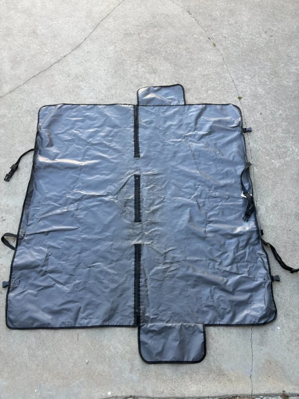 Grey Top Paw Waterproof Canvas Hammock Dog Seat Cover